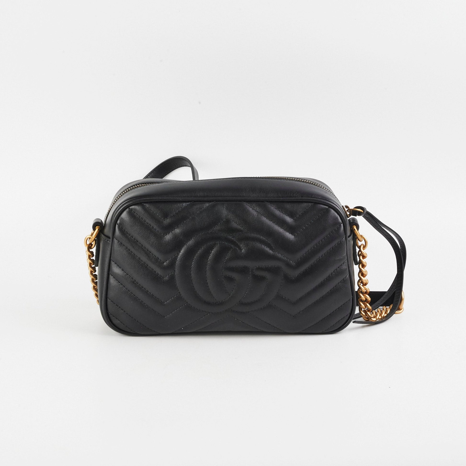 Gucci Marmont Camera Bag Black Small Crossbody Bag Bag Black