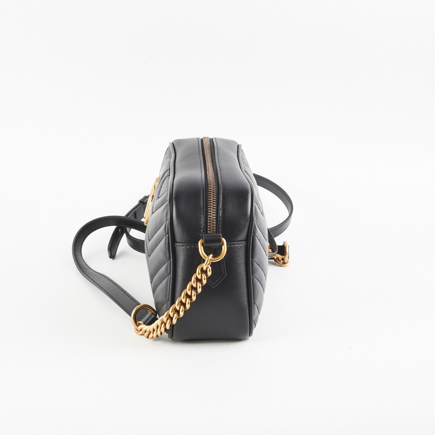 Gucci Marmont Camera Bag Black Small Crossbody Bag Bag Black