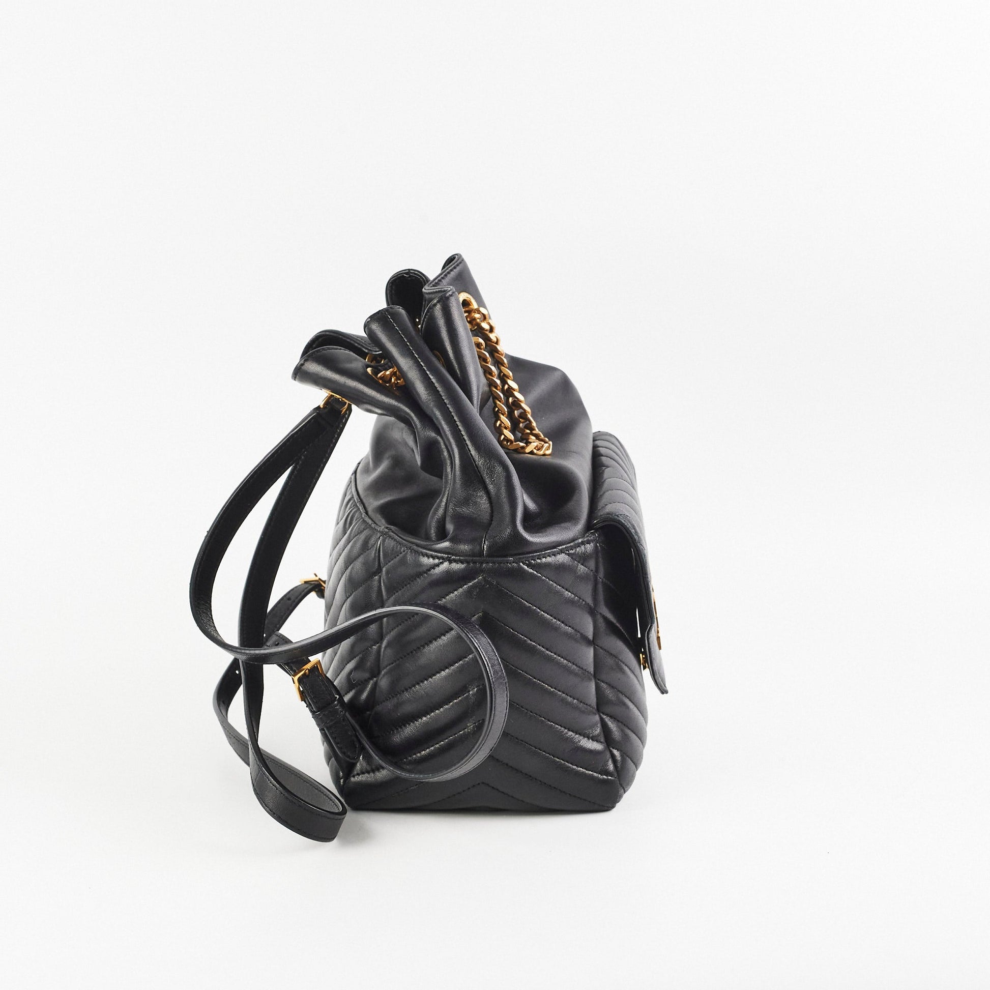 YSL Saint Laurent Joe Backpack Black