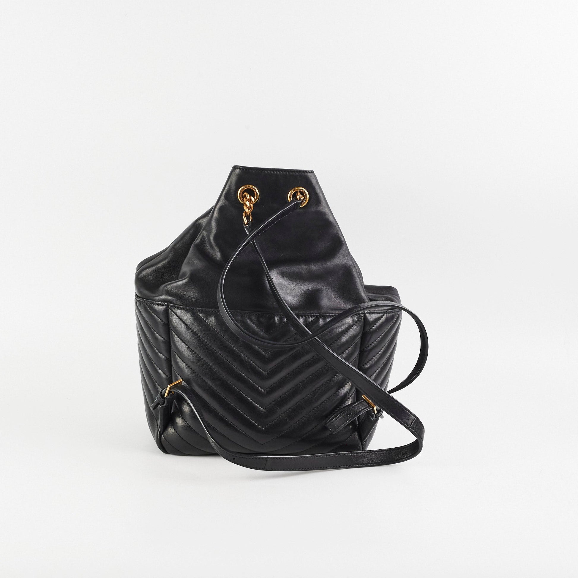 YSL Saint Laurent Joe Backpack Black