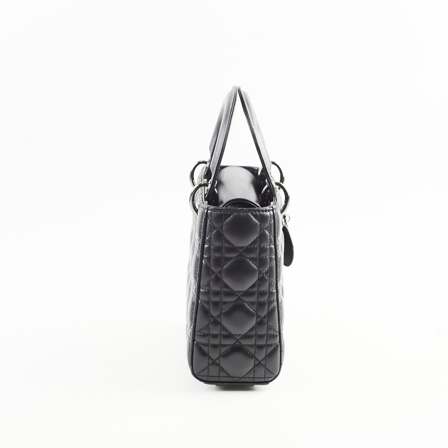 Dior Christian Lady Crossbody Bag Black Small