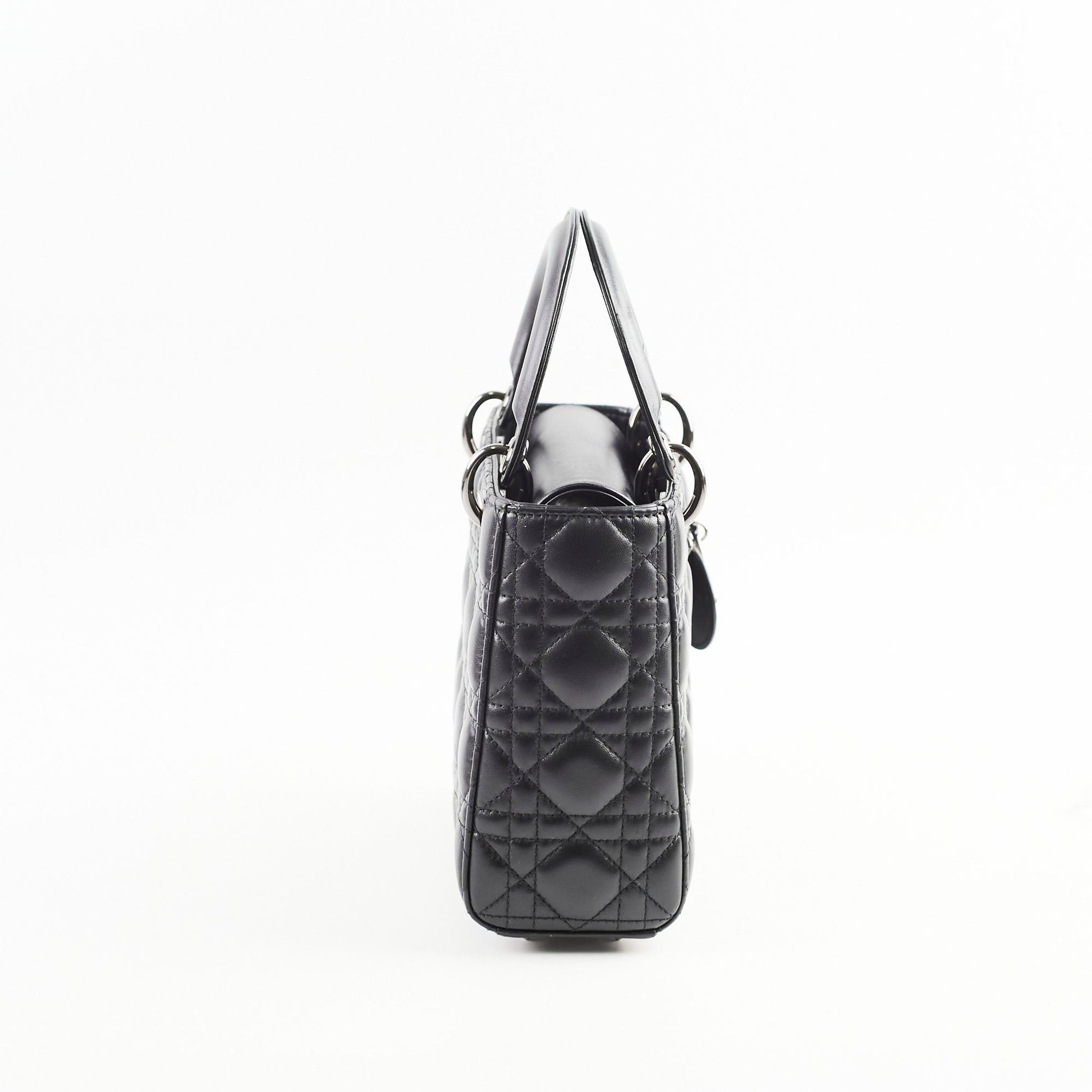 Dior Christian Lady Crossbody Bag Black Small