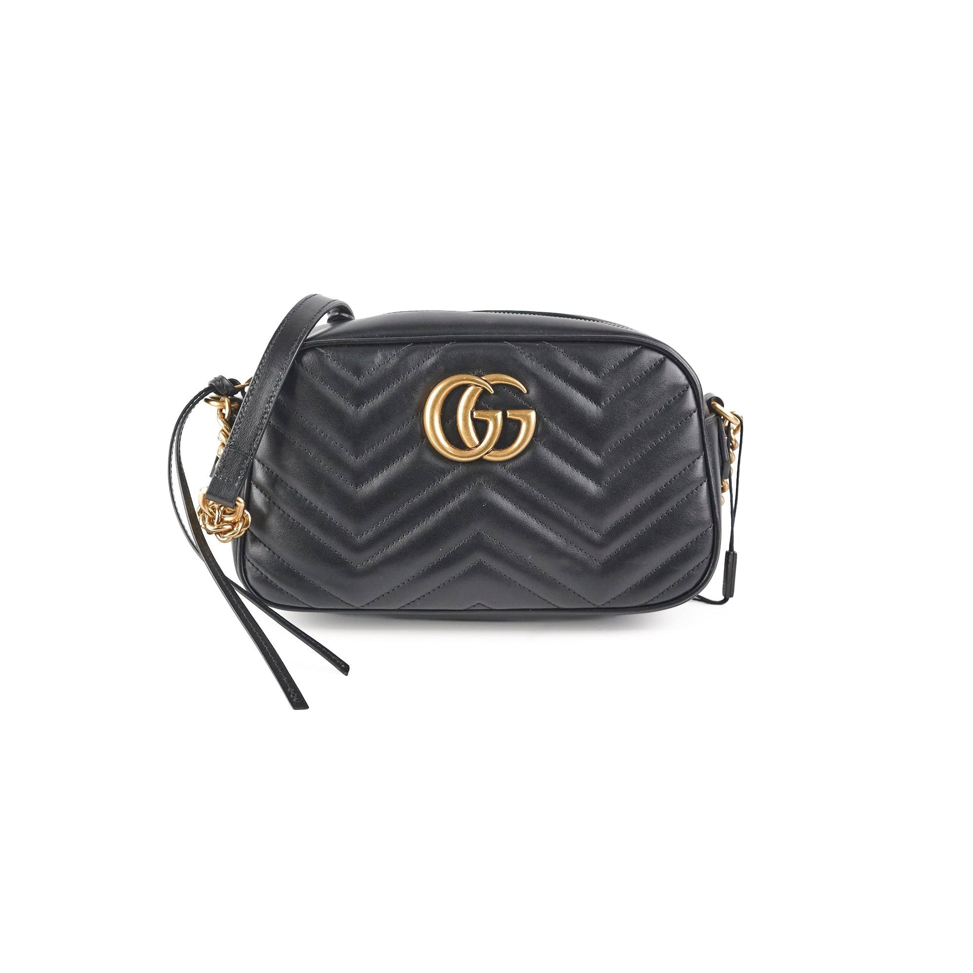 Gucci Marmont Camera Bag Black Small Travel Bag 4