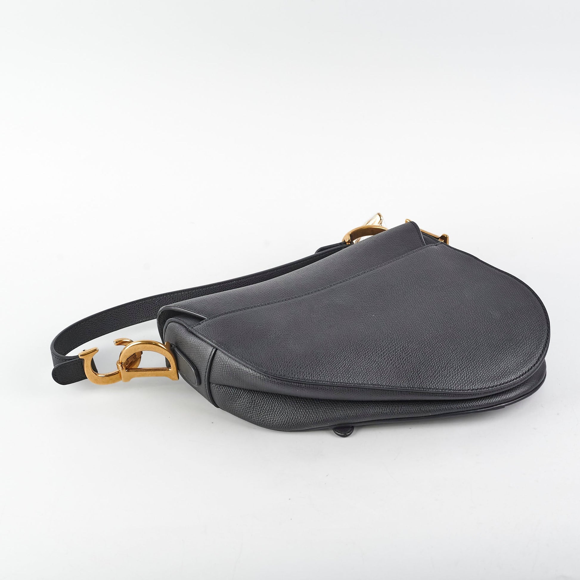 Dior Christian Saddle Bag Black Shoulder Bag