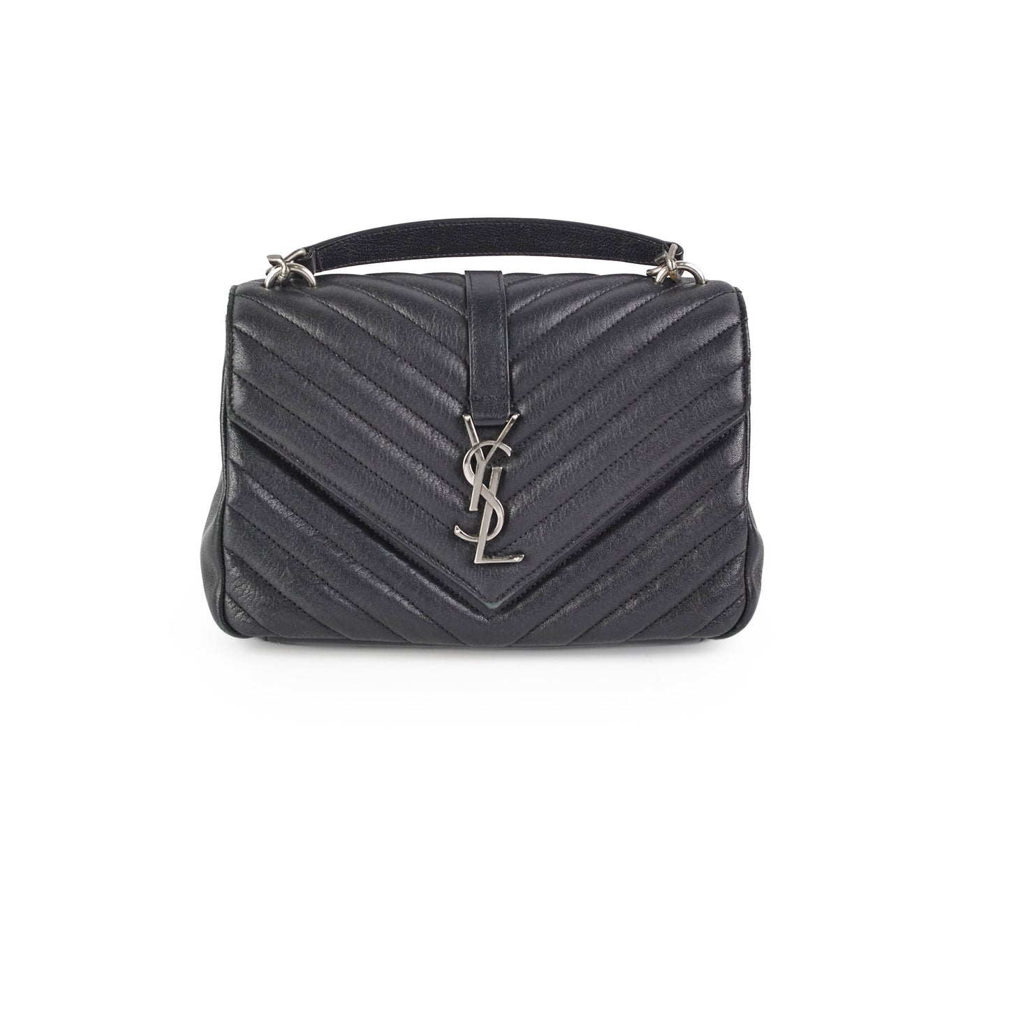 YSL Saint Laurent College Bag Black Medium Travel Bag
