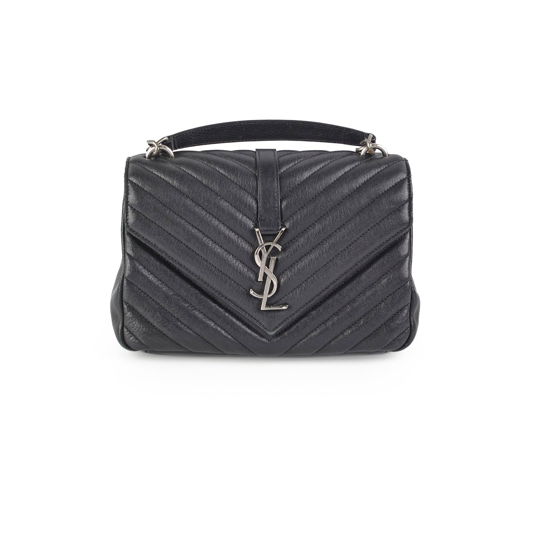 YSL Saint Laurent College Bag Black Medium Travel Bag