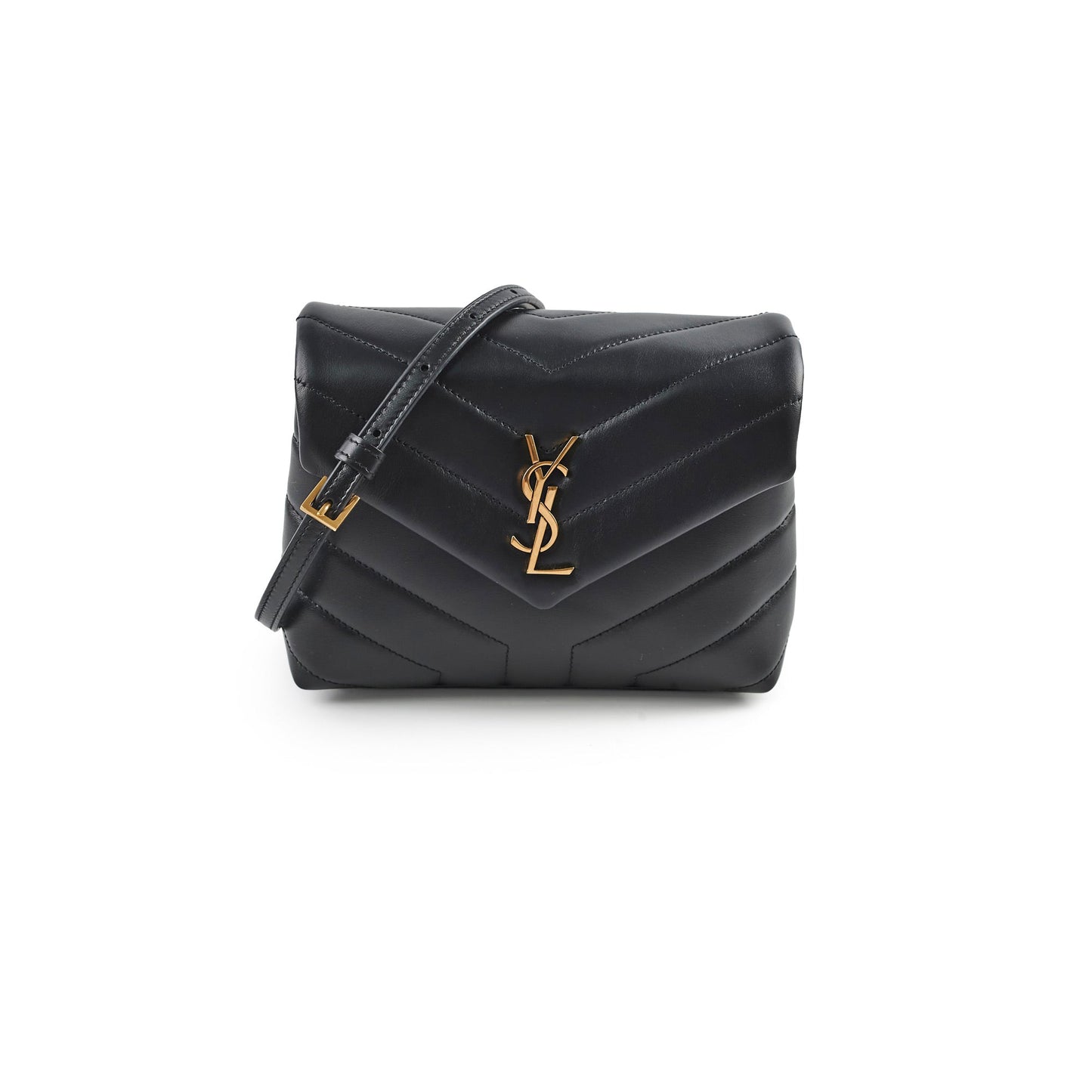 YSL Saint Laurent Lou Lou Crossbody Bag Black Toy