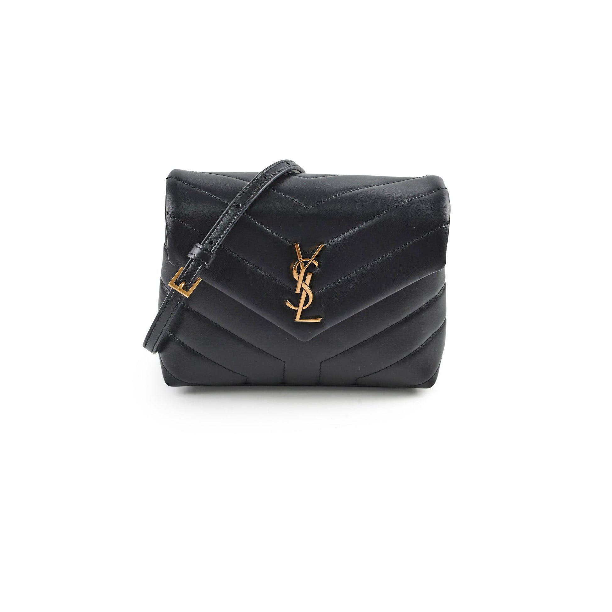 YSL Saint Laurent Lou Lou Crossbody Bag Black Toy