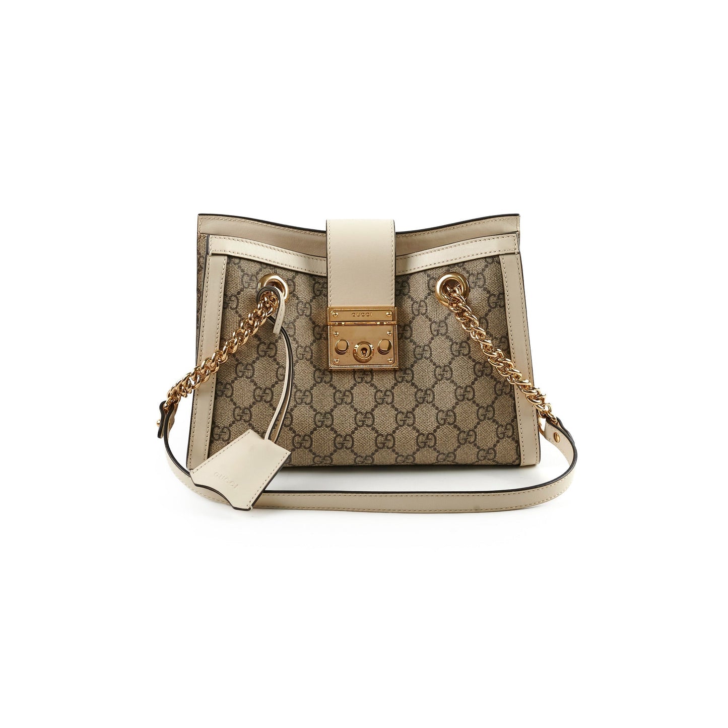Gucci Deal Of The Week Padlock Shoulder Bag White Small