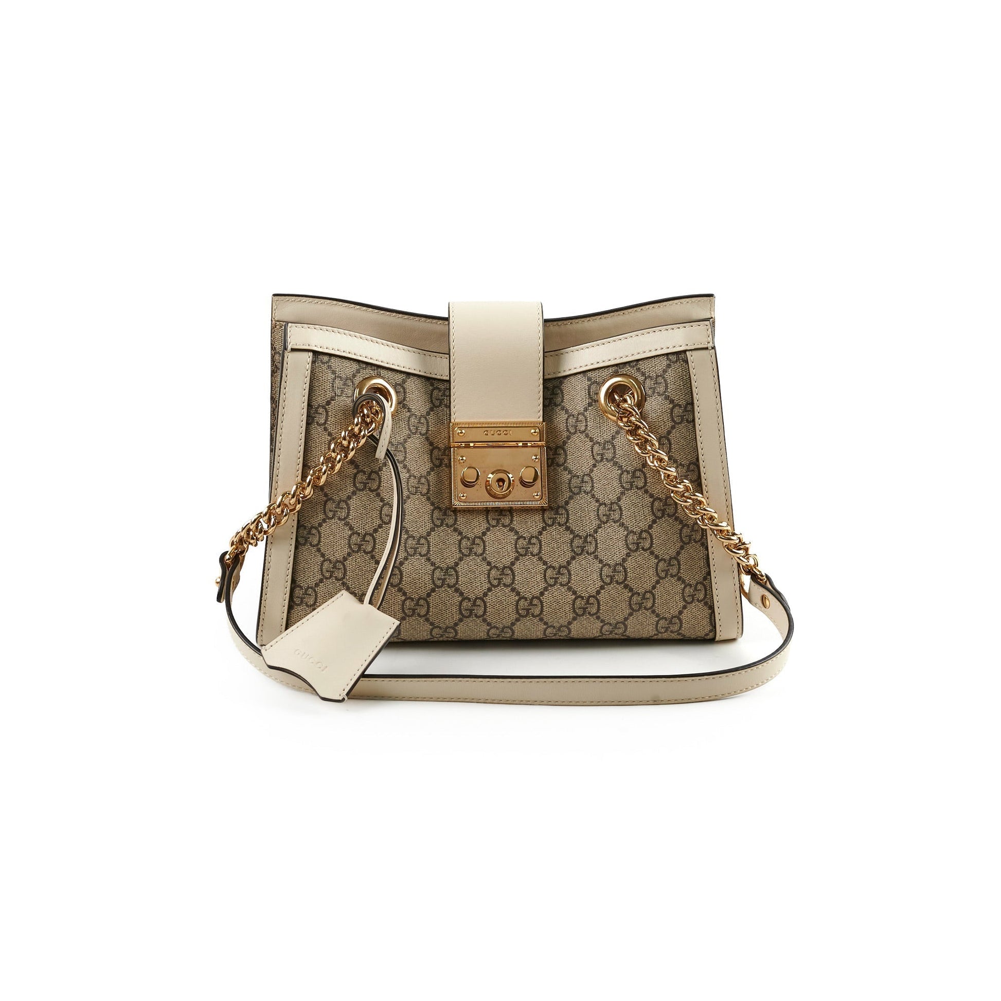 Gucci Deal Of The Week Padlock Shoulder Bag White Small