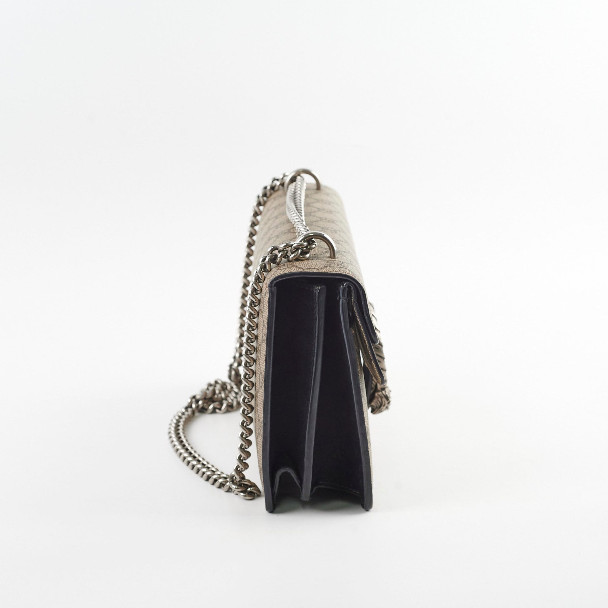 Gucci Dionysus Supreme Shoulder Bag Black Medium