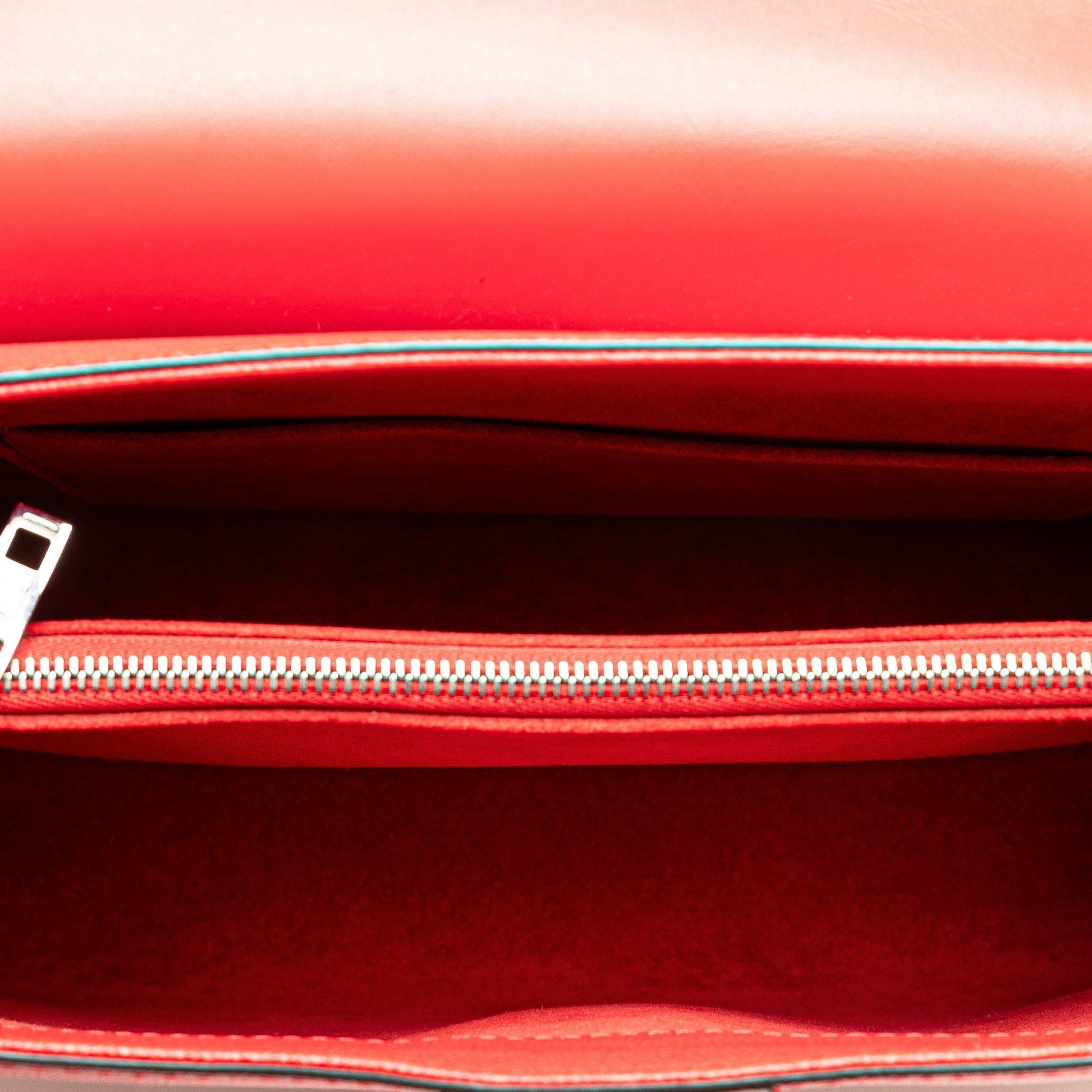 Red Louis Vuitton Monogram Very One Handle Satchel