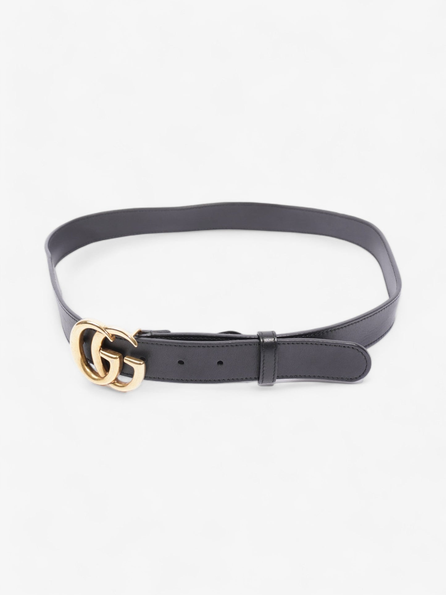Gucci Marmont Wide Belt Handbag Leather Black Accessory 90Cm 37