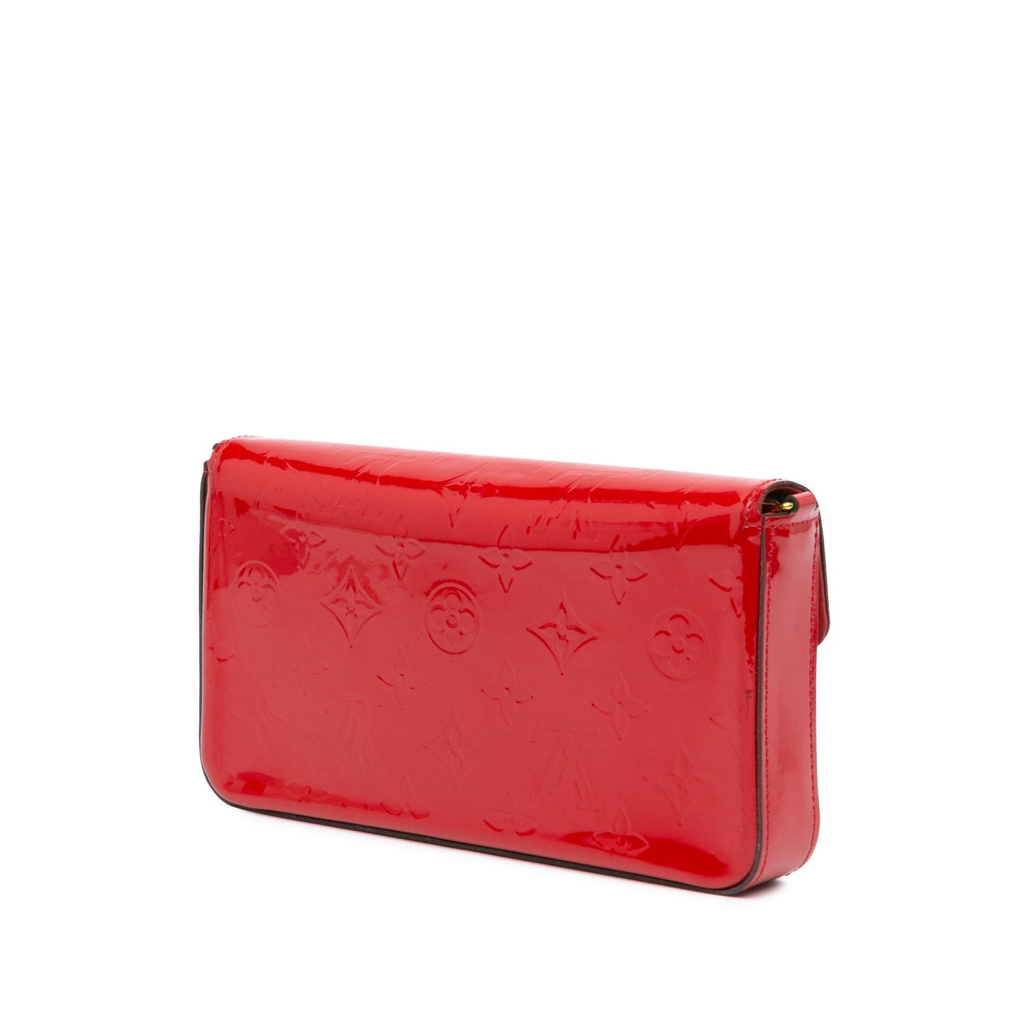 Red Louis Vuitton Monogram Vernis Pochette Felicie Crossbody Bag