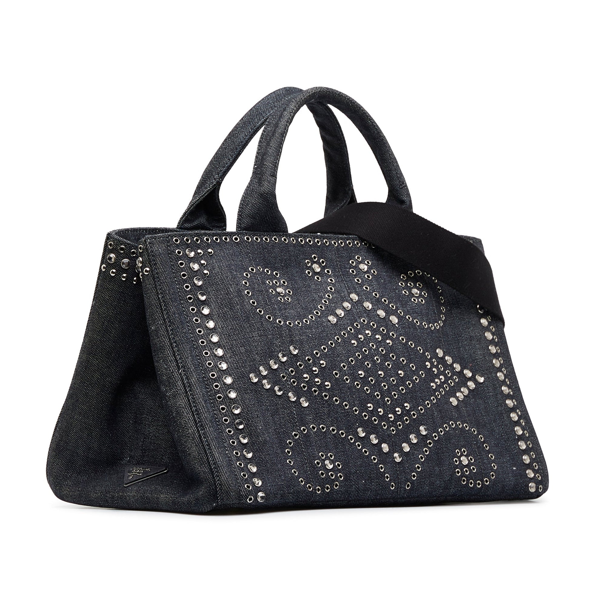 Prada Canapa Jeweled Satchel Satchel Bag