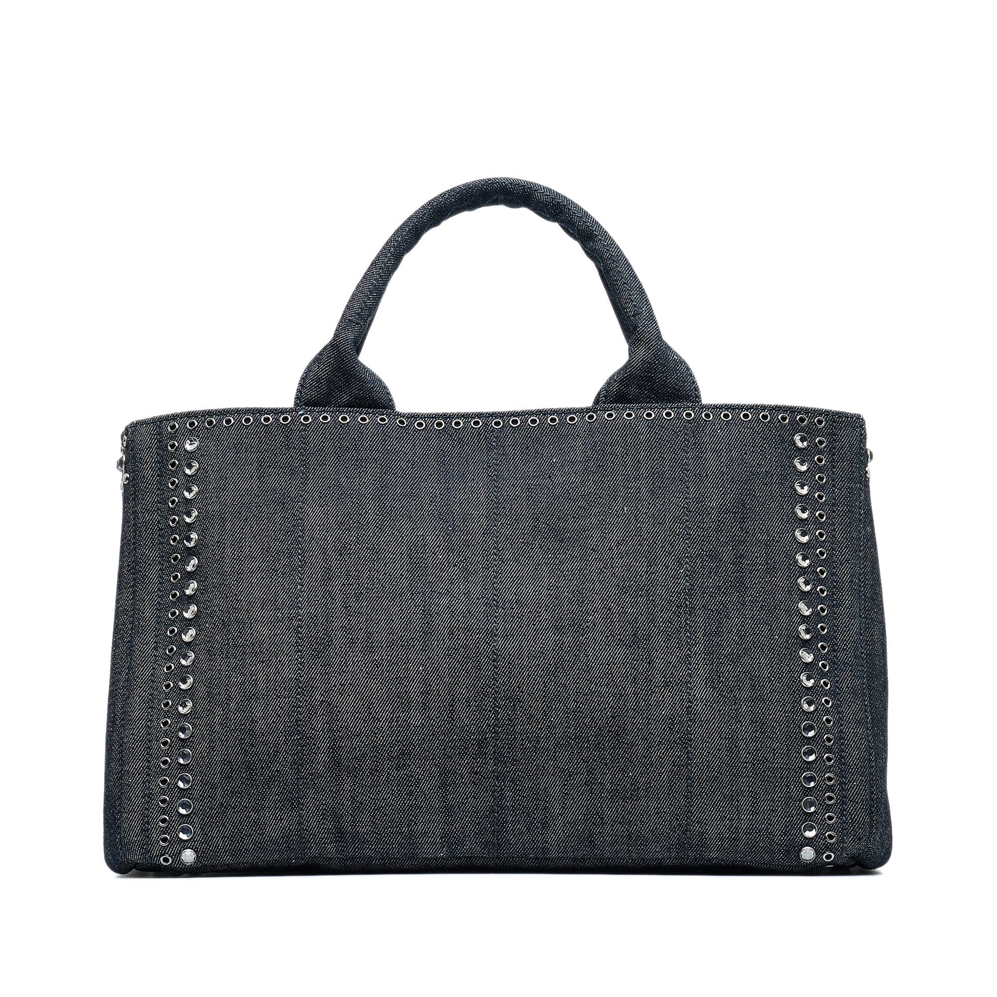 Prada Canapa Jeweled Satchel Satchel Bag
