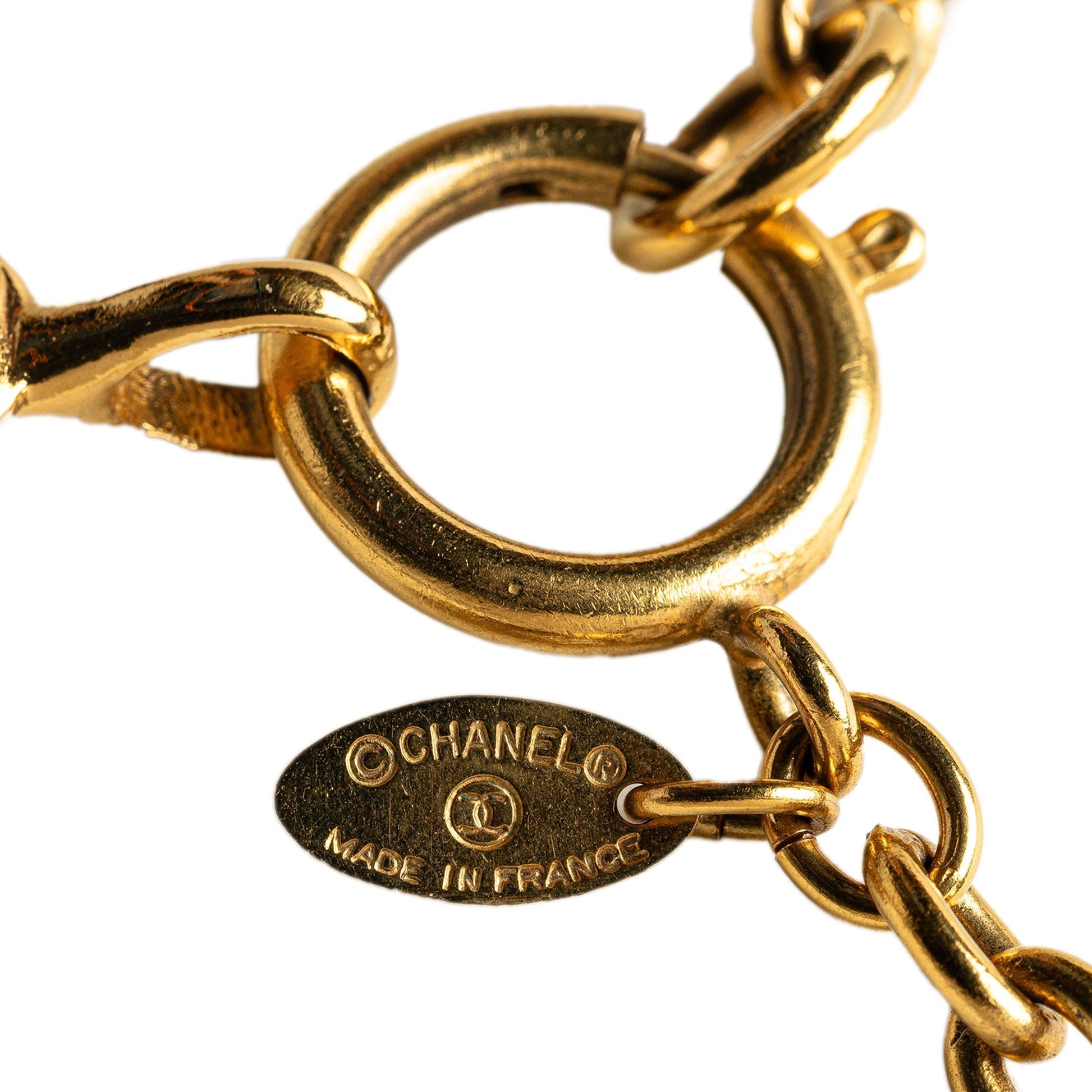CHANEL CC Pendant Necklace Costume Necklace