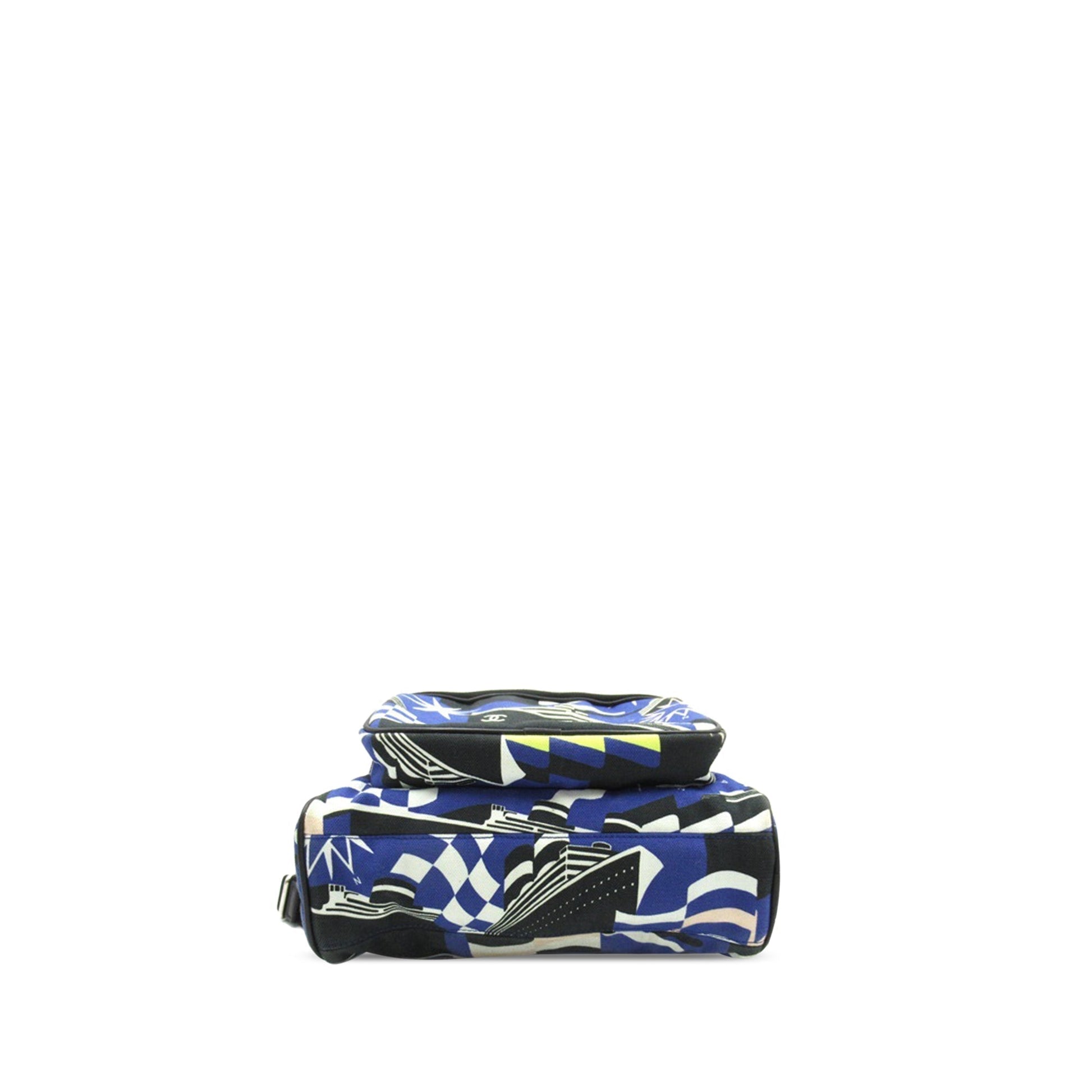 Chanel CC Cruise Print Canvas Backpack