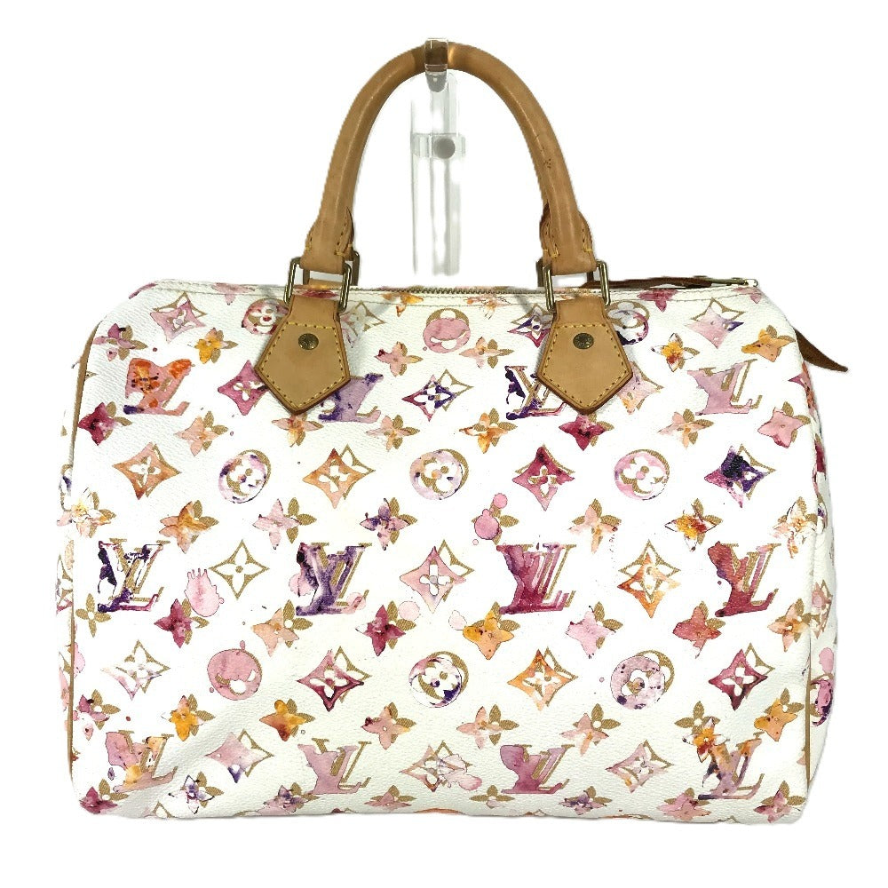 Louis Vuitton M95751 Watercolor VVN Speedy Monogram Canvas White Handbag