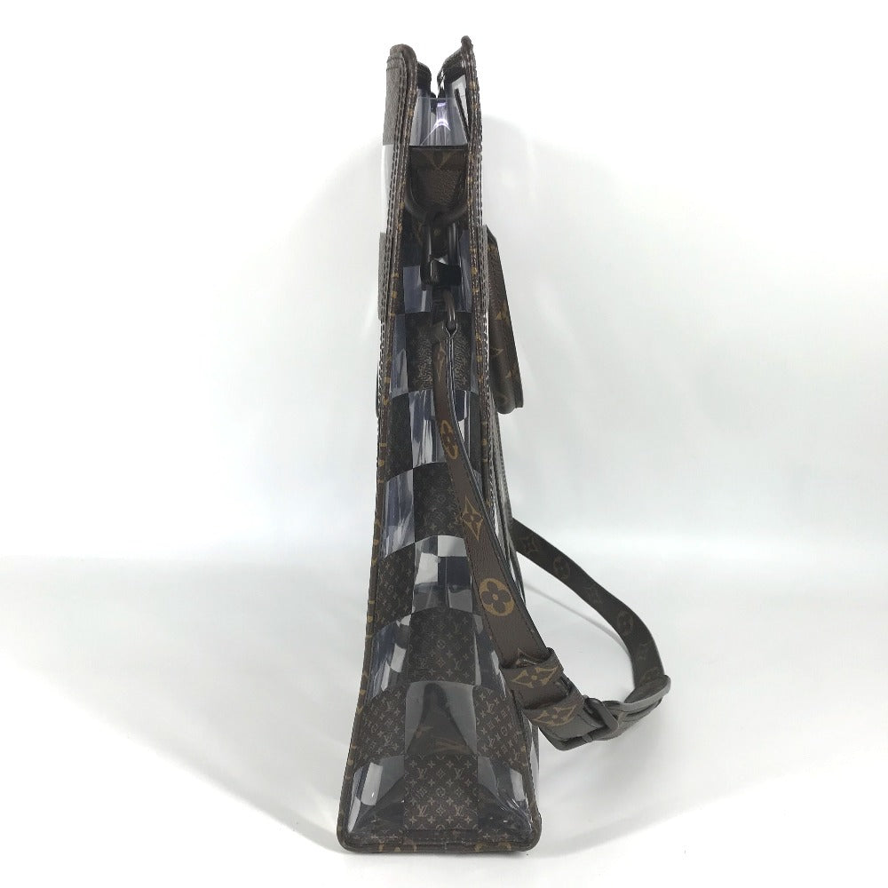Louis Vuitton M20866 Plastics chess Sac Plat Monogram Canvas Brown Handbag