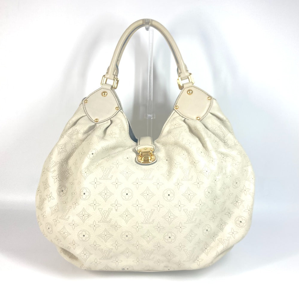 Louis Vuitton M95548 mahina XL Monogram Leather Beige Shoulder Bag