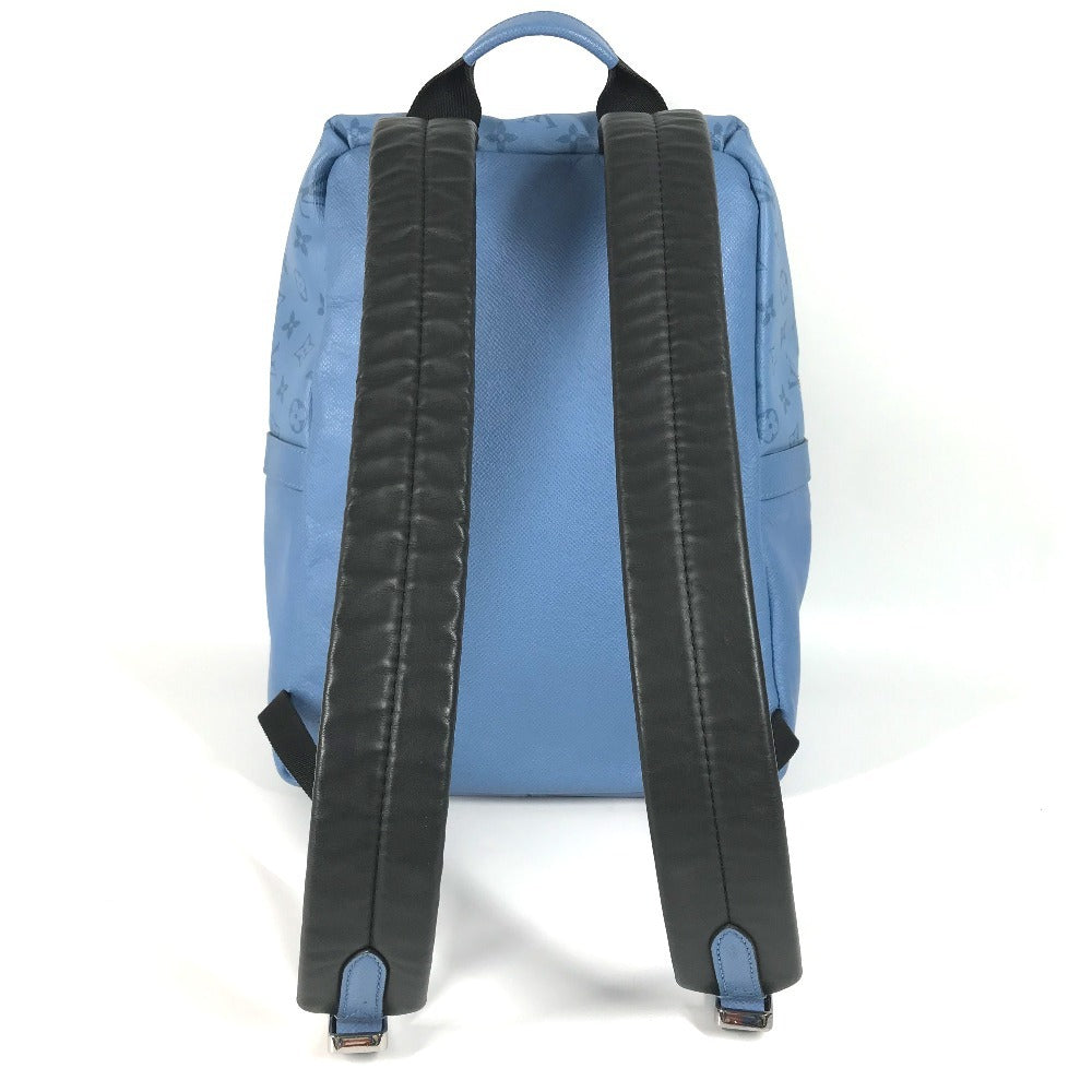 Louis Vuitton Backpack M30747 Taiga Taigalama Discovery Monogram Leather Canvas Blue