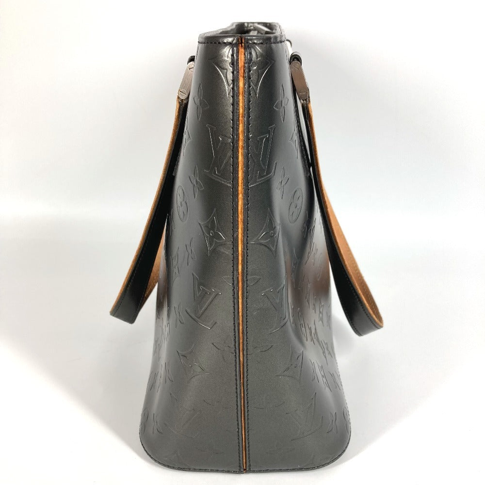 Louis Vuitton M55112 mat Stockton Monogram Leather Black Shoulder Bag