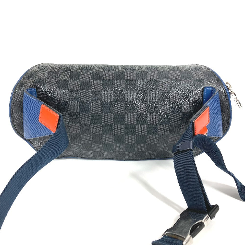 Louis Vuitton Sling M51464 Damier Graphite Epi Leather Canvas Navy Crossbody Bag
