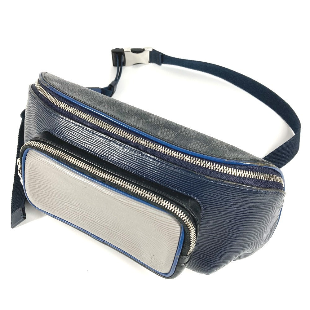 Louis Vuitton Sling M51464 Damier Graphite Epi Leather Canvas Navy Crossbody Bag