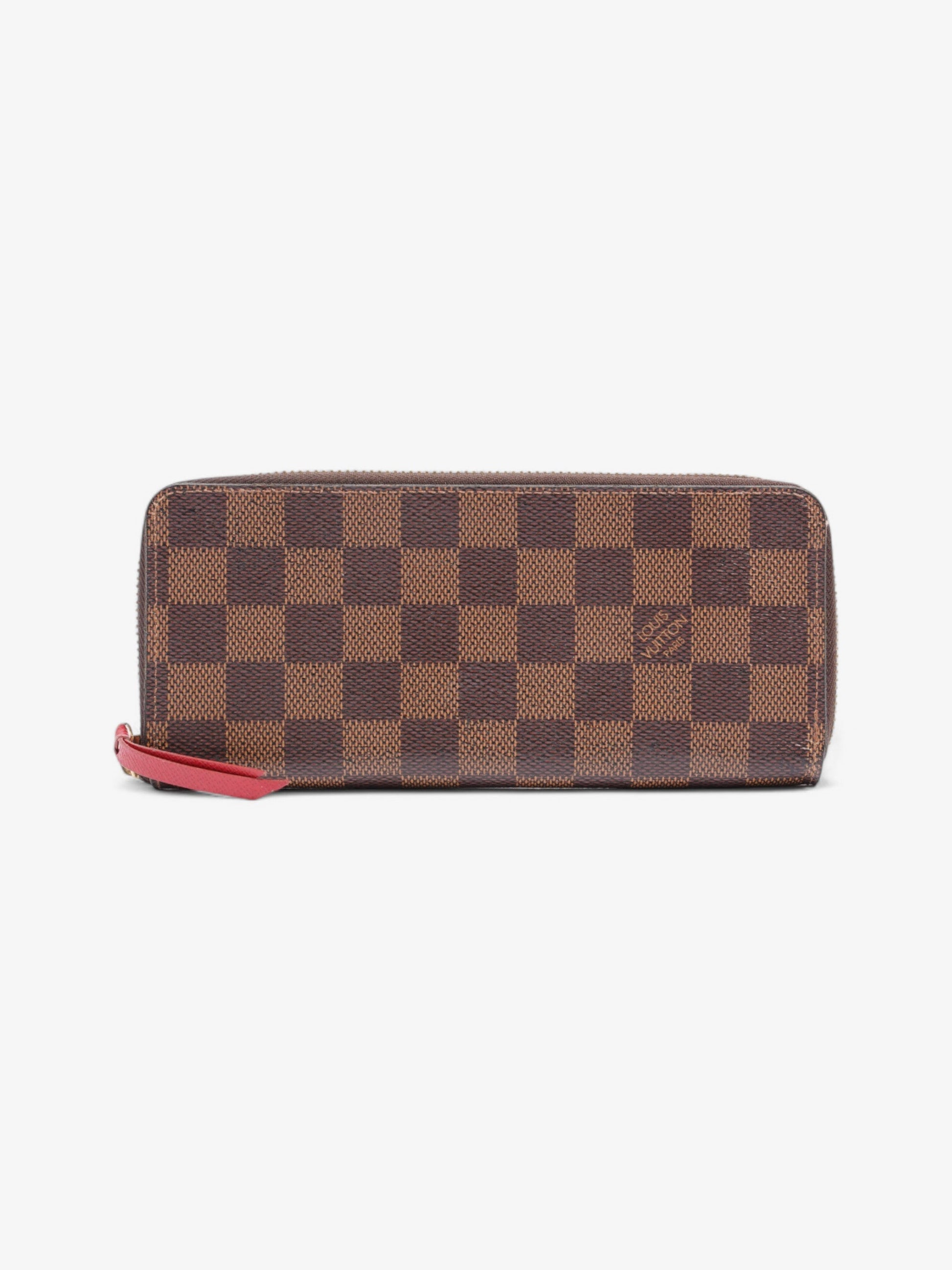 Louis Vuitton Clemence Ebene Coated Damier Canvas Coated Canvas Wallet Case Canvas 3