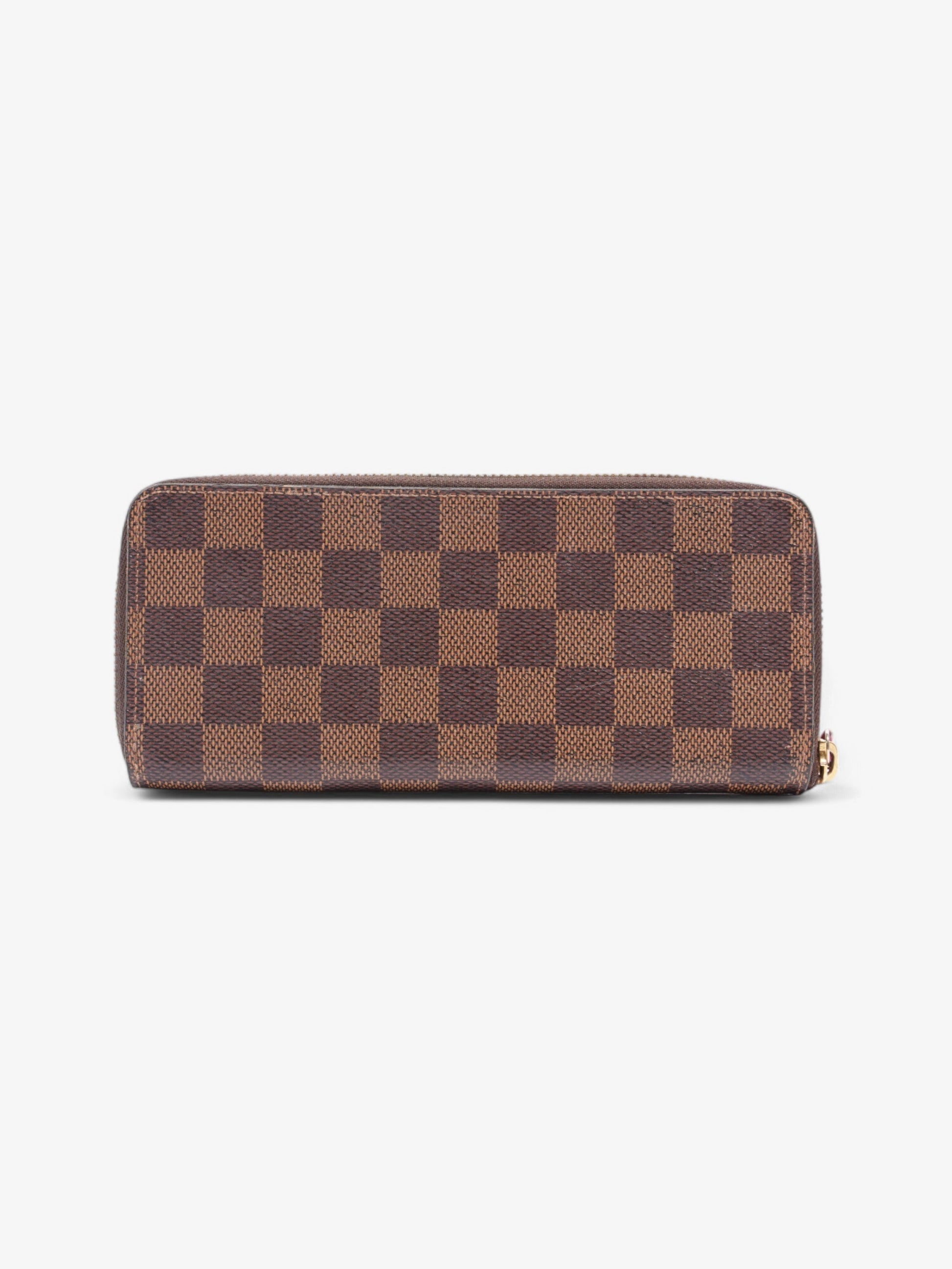 Louis Vuitton Clemence Ebene Coated Damier Canvas Coated Canvas Wallet Case Canvas 3