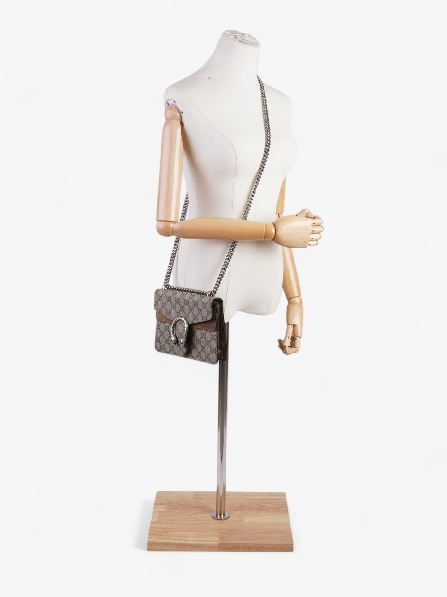 Gucci Dionysus Supreme Ebony Crossbody Bag Canvas Beige