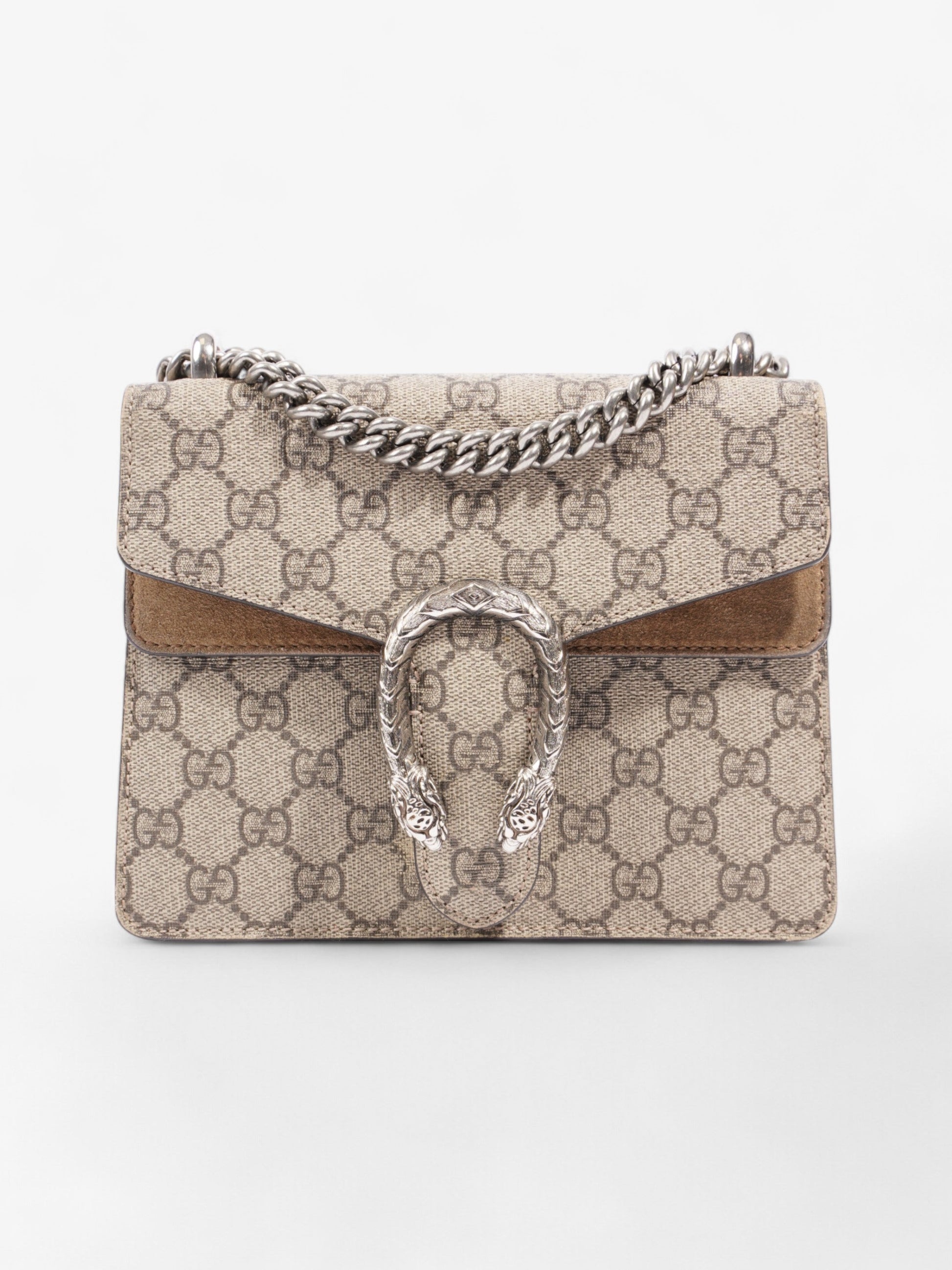 Gucci Dionysus Supreme Ebony Crossbody Bag Canvas Beige