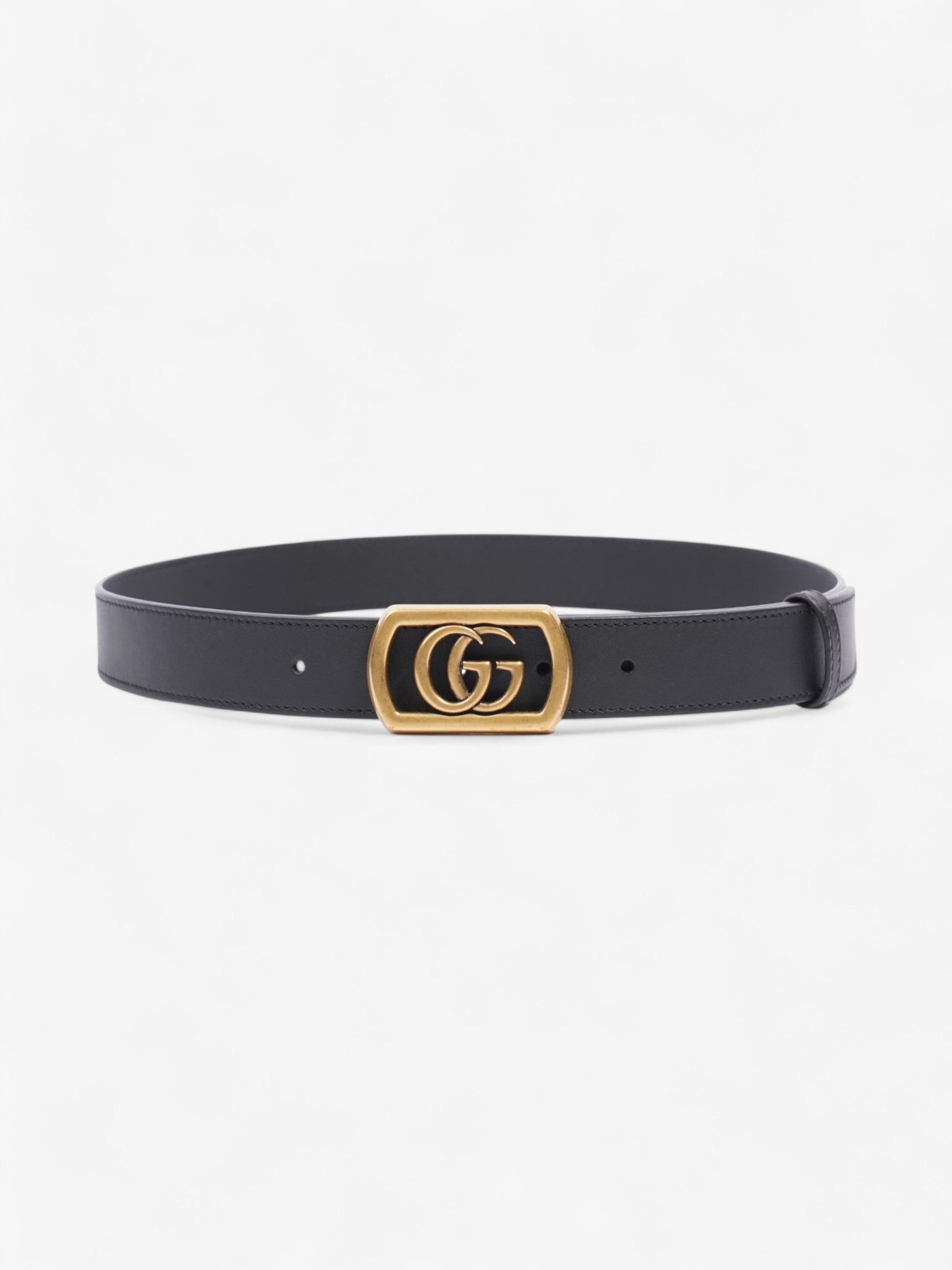 Gucci Marmont Belt Handbag Black Gold Accessory