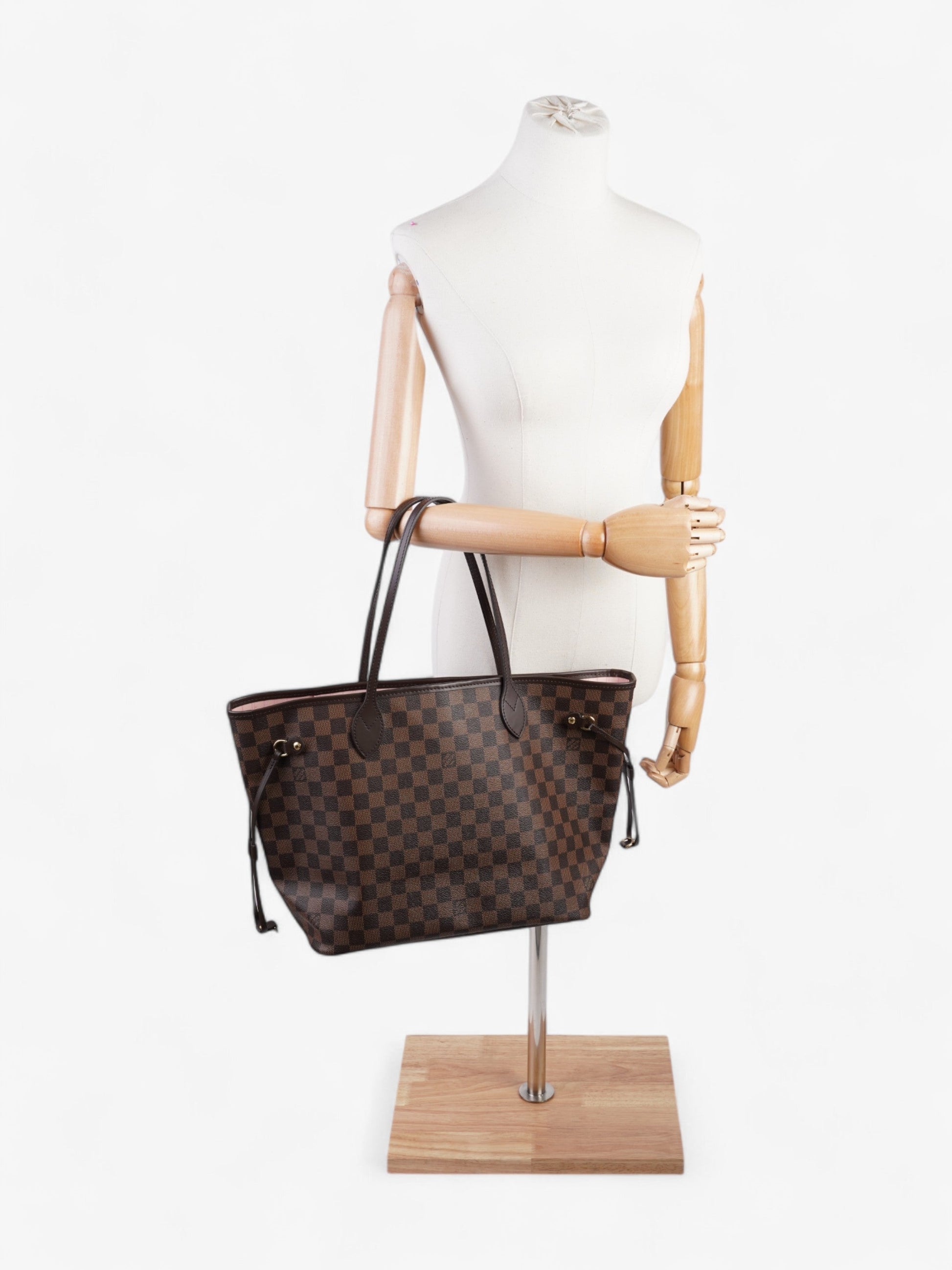Louis Vuitton Neverfull Ebene Coated MM Damier Canvas Coated Canvas Apparel Mm 45