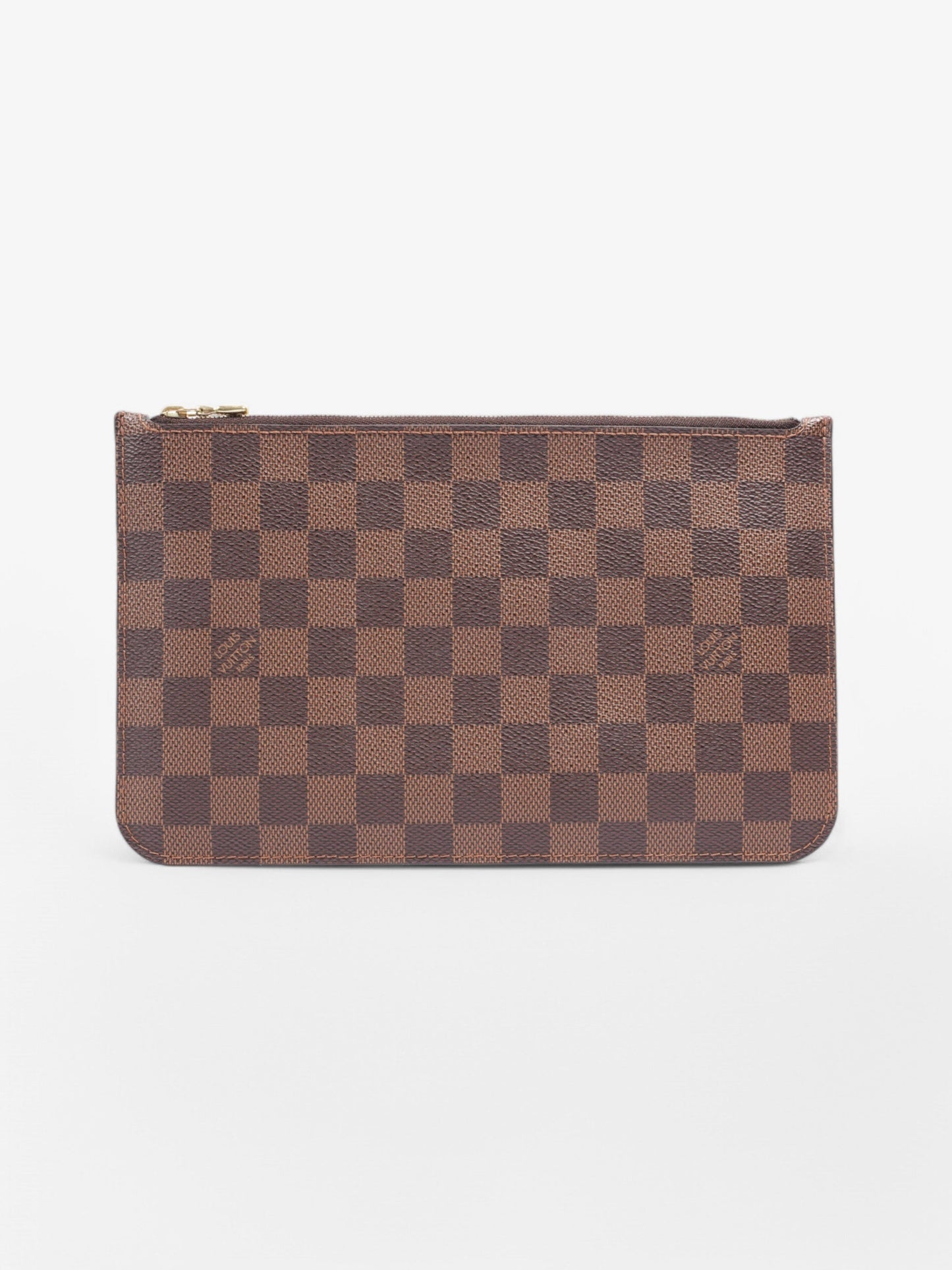 Louis Vuitton Neverfull Pochette Ebene Coated Damier Canvas Coated Canvas Apparel