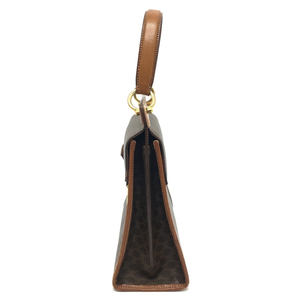 Shoulder Bag Pvc Macadam One Handle Women Leather Brown