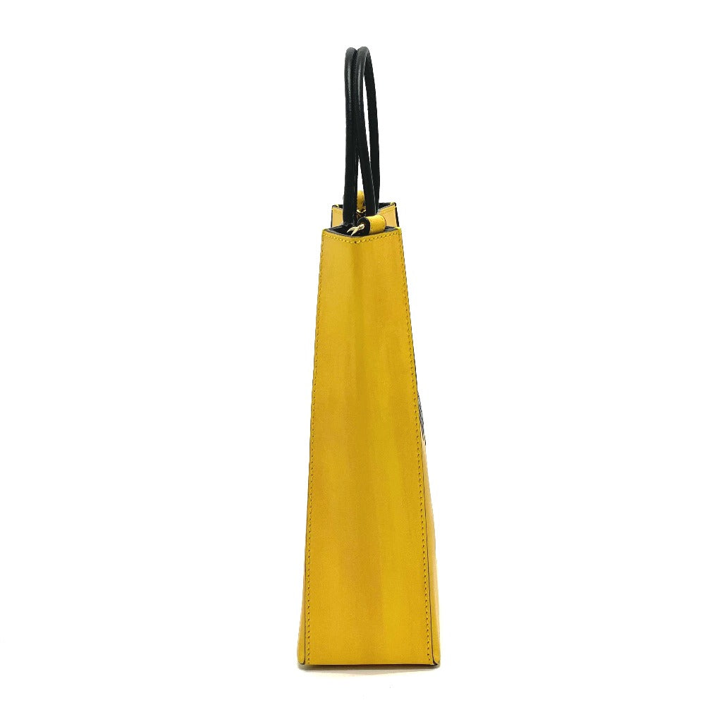 Fendi Shoulder Bag 7Va512 Calf 2Way Women Leather Calf Leather Yellow