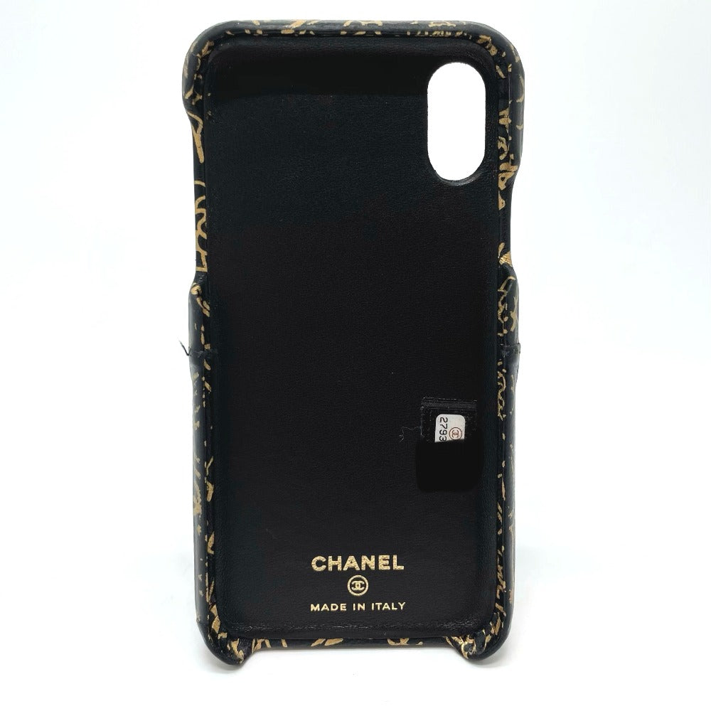 Chanel iPhone Calfskin Camellia CCCOCO Mark Matrasse Gold Handbag