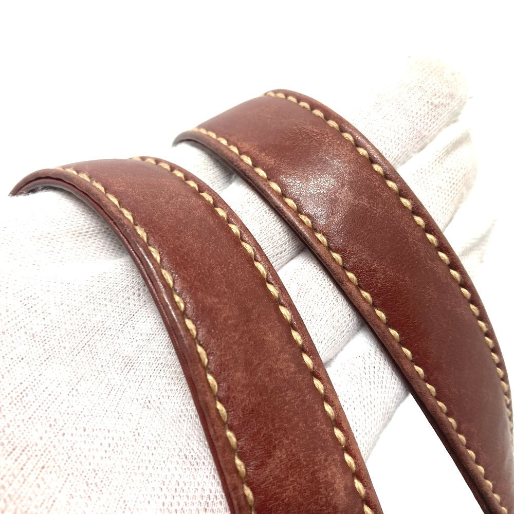 Chanel Calfskin CC COCO Mark Wild stitch Brown Handbag