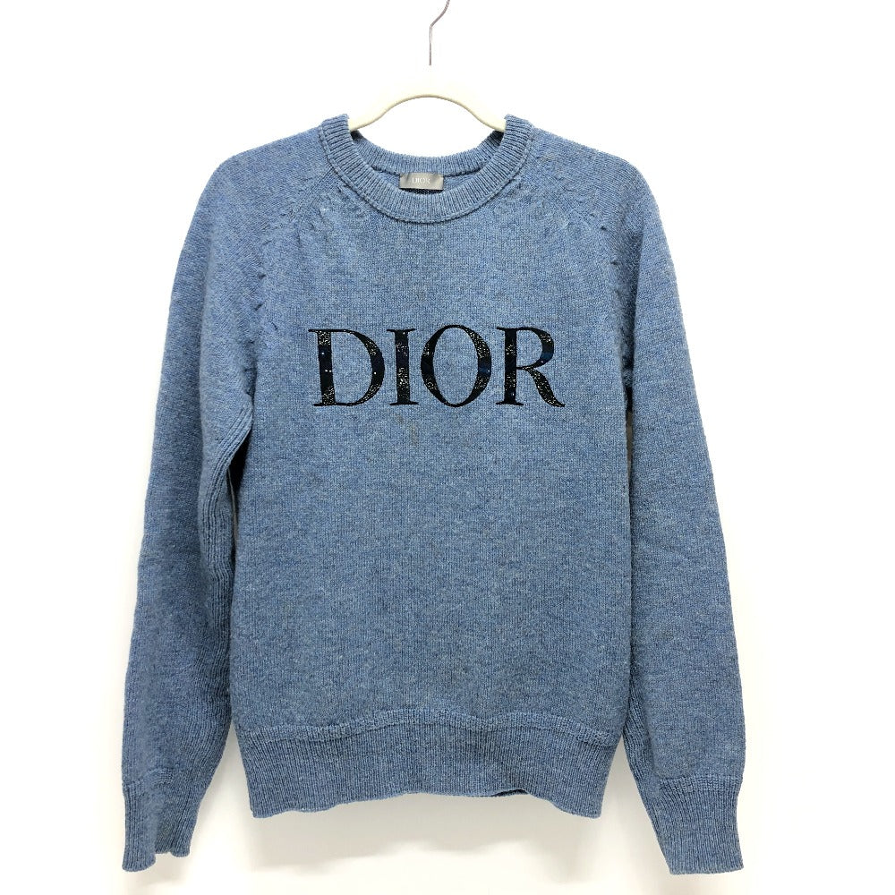 Dior Sweater Wool Peter Doig Mens M Handbag Blue Logo Travel Bag