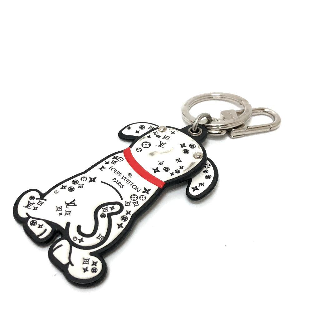 Louis Vuitton charm M00746 x Portocle Dalmatian Leather Black White Handbag