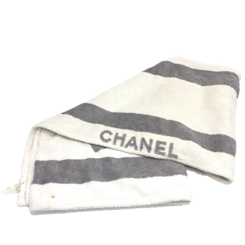 Chanel towel cotton Sports line CC COCO White Handbag