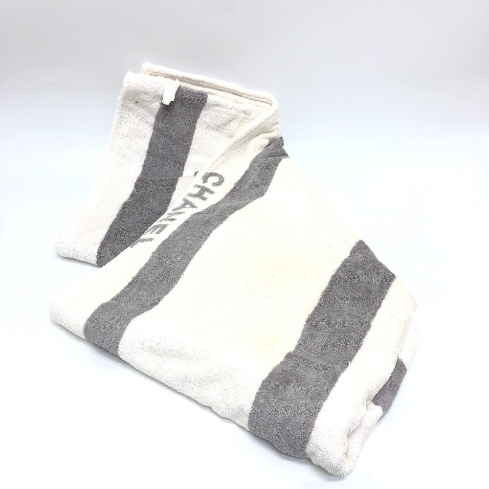 Chanel towel cotton Sports line CC COCO White Handbag