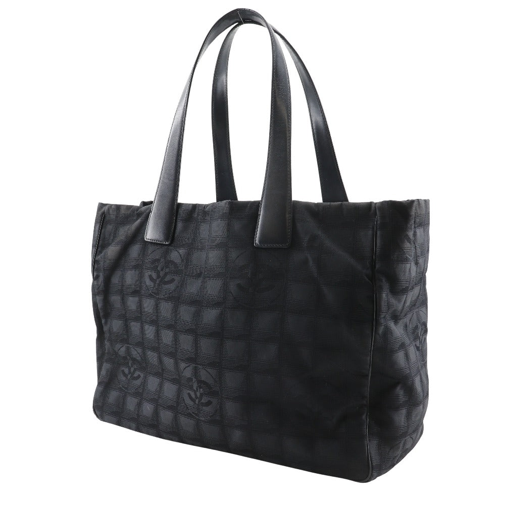 Chanel Nylon New line Black MM Canvas Travel Bag