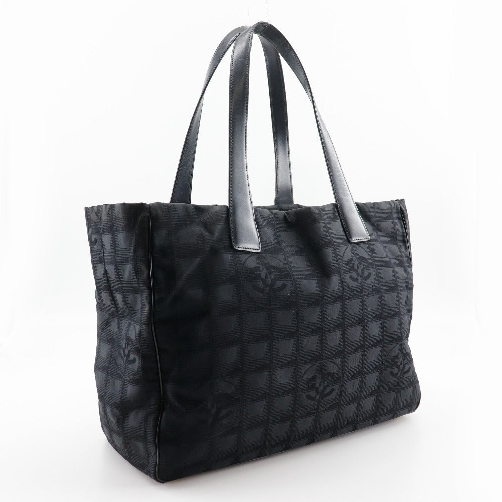 Chanel Nylon New line Black MM Canvas Travel Bag