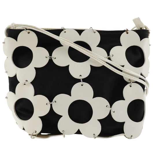 Shoulder Bag , Off White Flour Women Leather Canvas