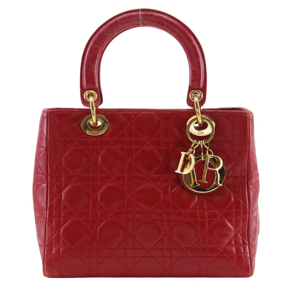 Dior Christian Lady Calf Handbag Travel Bag