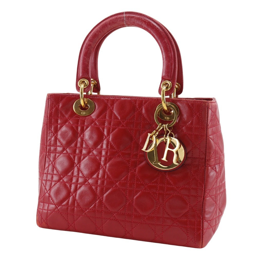 Dior Christian Lady Calf Handbag Travel Bag