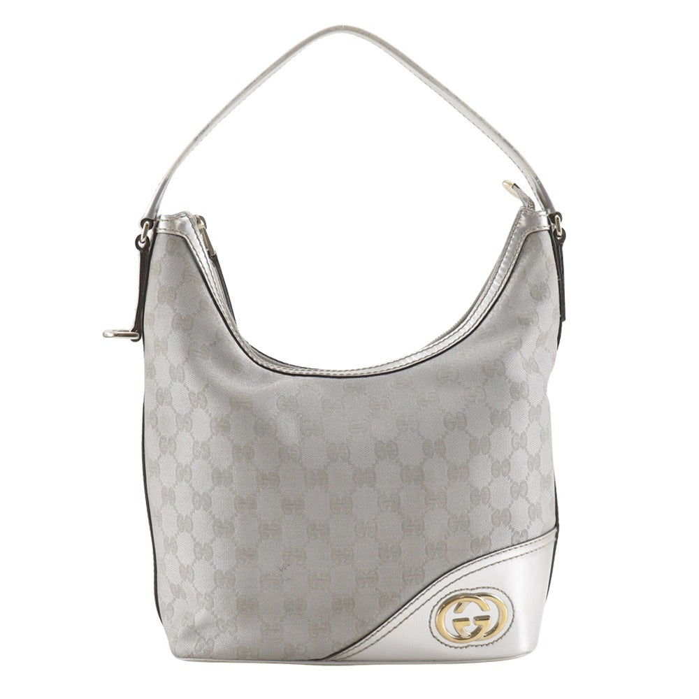 Gucci Interlocking Shoulder Bag Canvas